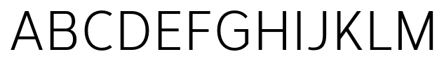Corbert Condensed Regular font specimen