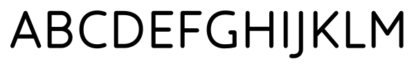 Core Humanist Sans Regular font specimen