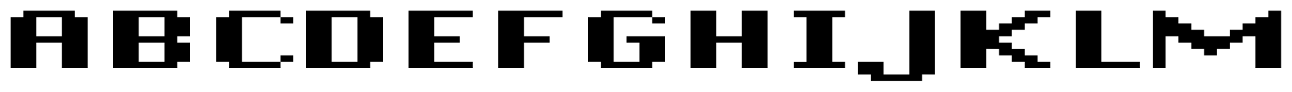 DePixel Breit Fett font specimen
