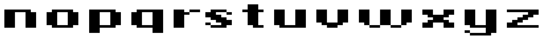 DePixel Breit Fett character specimen 4