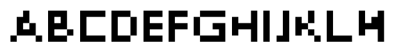 DePixel Illegible font specimen