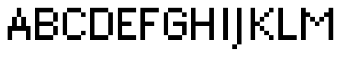 DePixel Klein font specimen