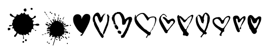 Dear Rae, Love Dad Extras font specimen