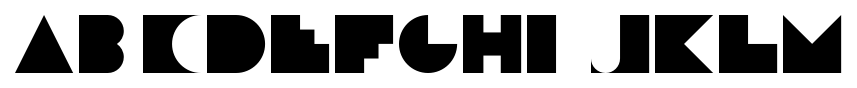 Deko Blakk font specimen