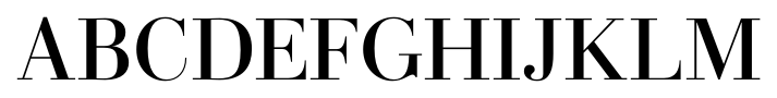 Didonesque Roman font specimen