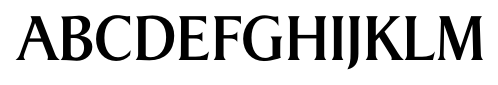 Dragon Serial Regular font specimen