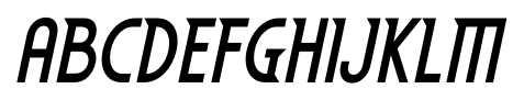 Eden Mills Bold Italic font specimen