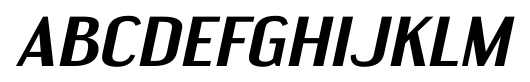 Engebrechtre Expanded Bold Italic character specimen 3