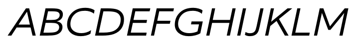 EquipExtended Light Italic font specimen