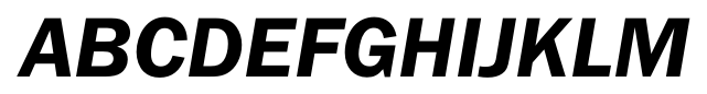 Franklin Gothic FS Demi Italic font specimen
