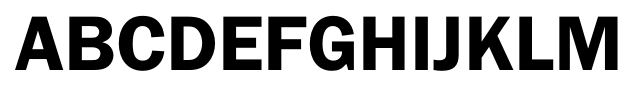 Franklin Gothic FS Demi font specimen