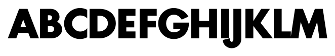FuturaClassic Bold font specimen