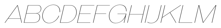 Galderglynn Titling Ultra Light Italic font specimen