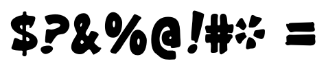 Gargle Bold character specimen 6