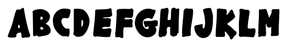 Gargle Bold font specimen