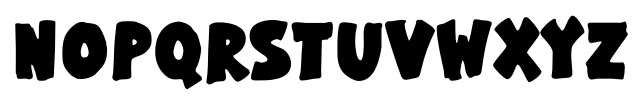 Gargle Bold character specimen 2