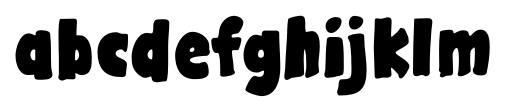 Gargle Bold character specimen 3