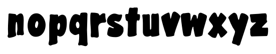 Gargle Bold character specimen 4