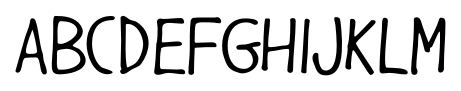 Gargle Condensed Regular font specimen