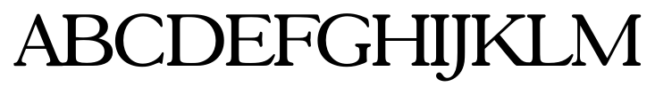 Gascogne Serial Regular font specimen
