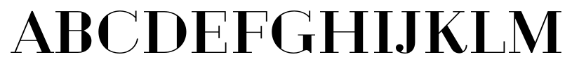Geotica Three Regular font specimen