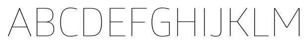 Glober Thin Free font specimen