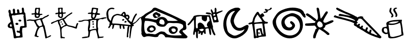 GoodDog Bones font specimen