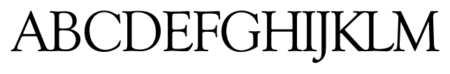 Goudy Serial Regular font specimen