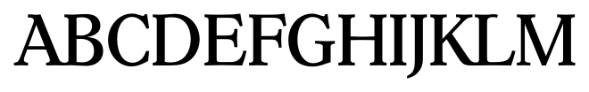Hoboken Serial Regular font specimen