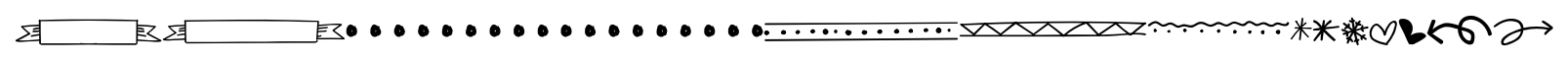 Holiday Extras Doodle font specimen