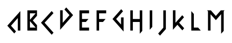Iomanoid Front font specimen