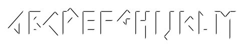 Iomanoid Shine font specimen