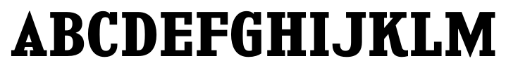 Kingsbridge Bold font specimen