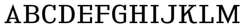 Kingsbridge Expanded Book font specimen