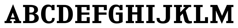 Kingsbridge Expanded SemiBold font specimen
