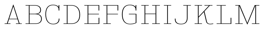 Kingsbridge Expanded Ultra Light font specimen