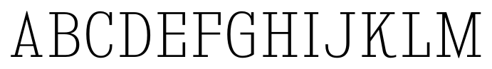 Kingsbridge SemiCondensed Extra Light font specimen
