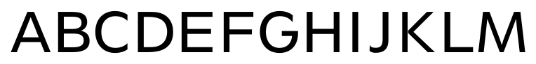 Kirimomi Geometric Regular font specimen
