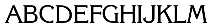 Korinth Serial Regular font specimen