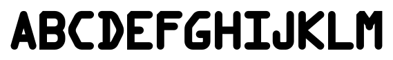 Kredit Back font specimen