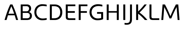 Kyrial Sans Pro Regular font specimen