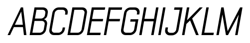 Luzern Italic font specimen