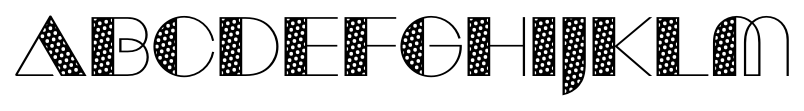 Manbow Tone font specimen