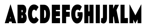 Mesmerize Condensed Extra Bold font specimen