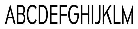 Mesmerize Condensed Light font specimen