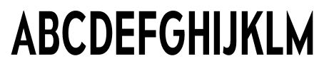 Mesmerize Condensed Regular font specimen
