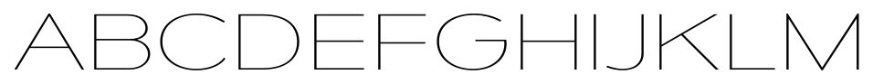 Mesmerize Expanded Ultra Light font specimen