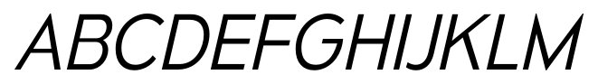 Mesmerize Light Italic font specimen