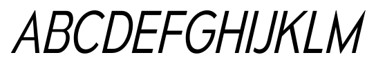 Mesmerize SemiCondensed Light Italic font specimen