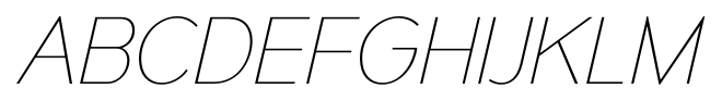Mesmerize Ultra Light Italic font specimen